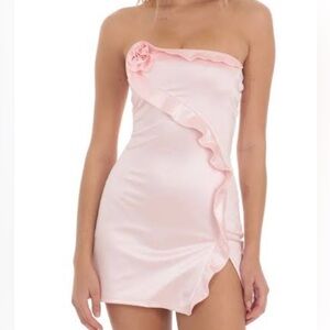 Lucy in the Sky Light Pink Strapless Dress